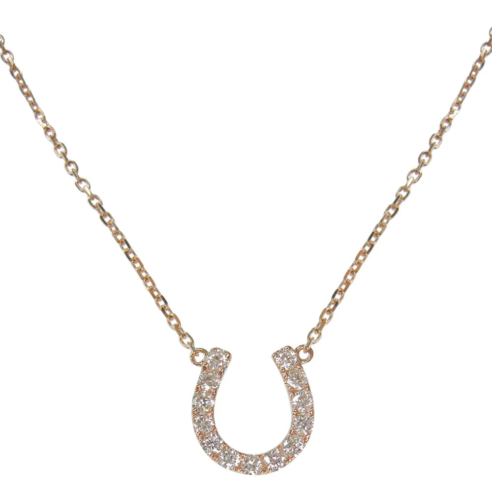Diamond Horseshoe Pendant
