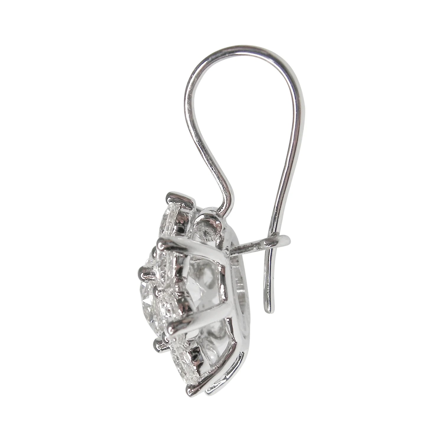Diamond Sunflower Earring Drops