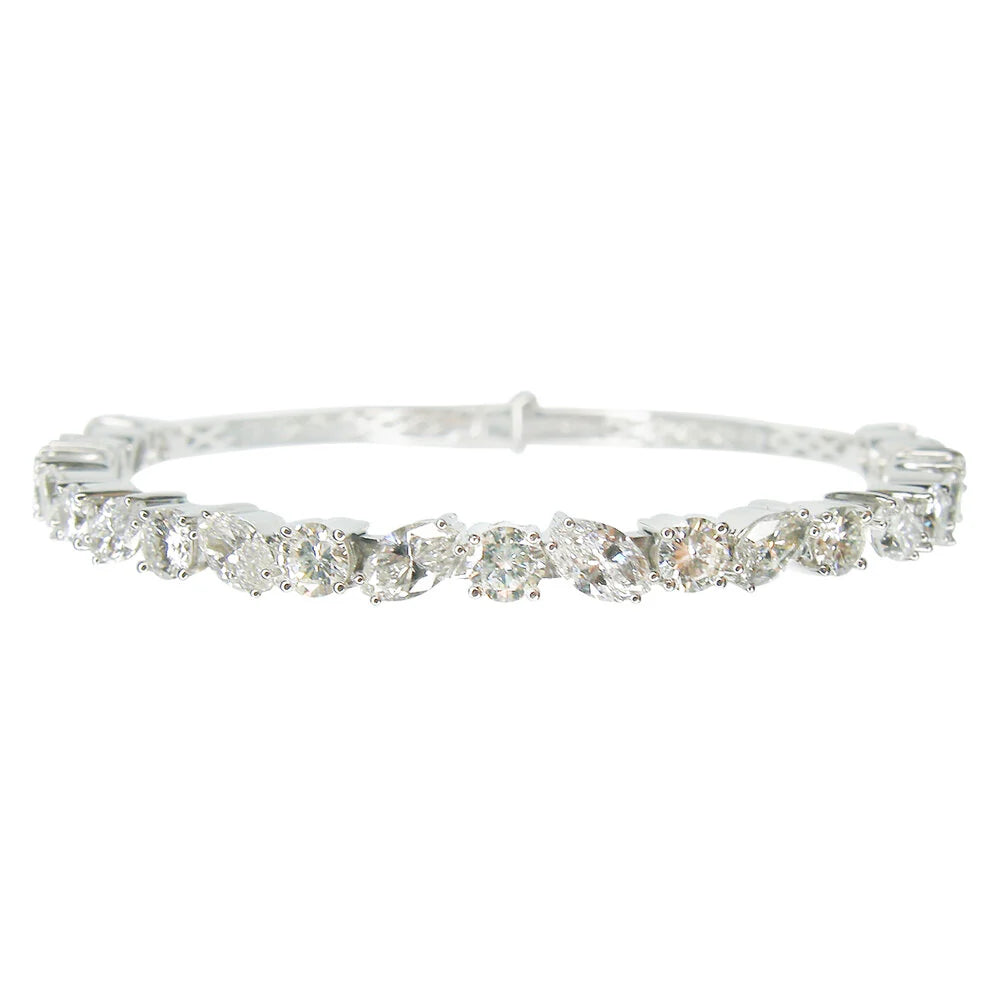 Multi-shape Marquise & Round Brilliant Diamond Bracelet