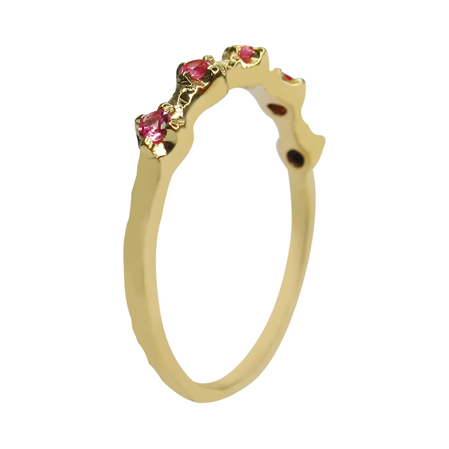 Pink Sapphire Five Stone Ring