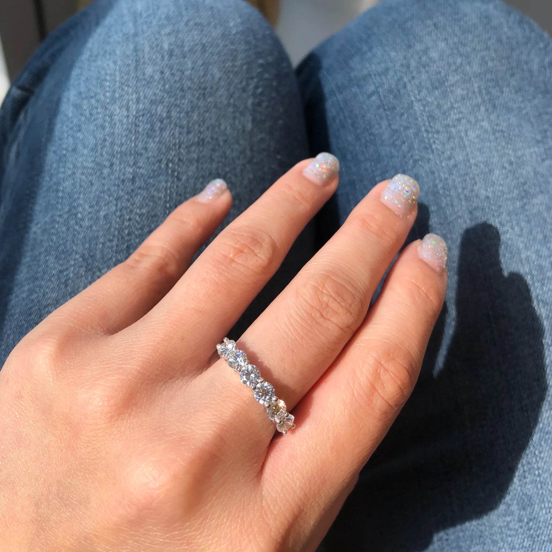 Six Stone Diamond Band