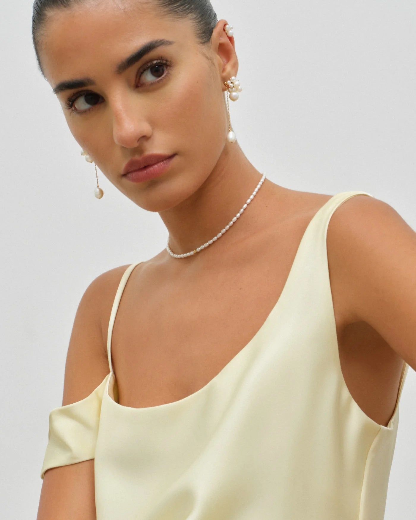 Antibes Freshwater Pearl Choker Trio Set in 18K Gold Vermeil by Handiora