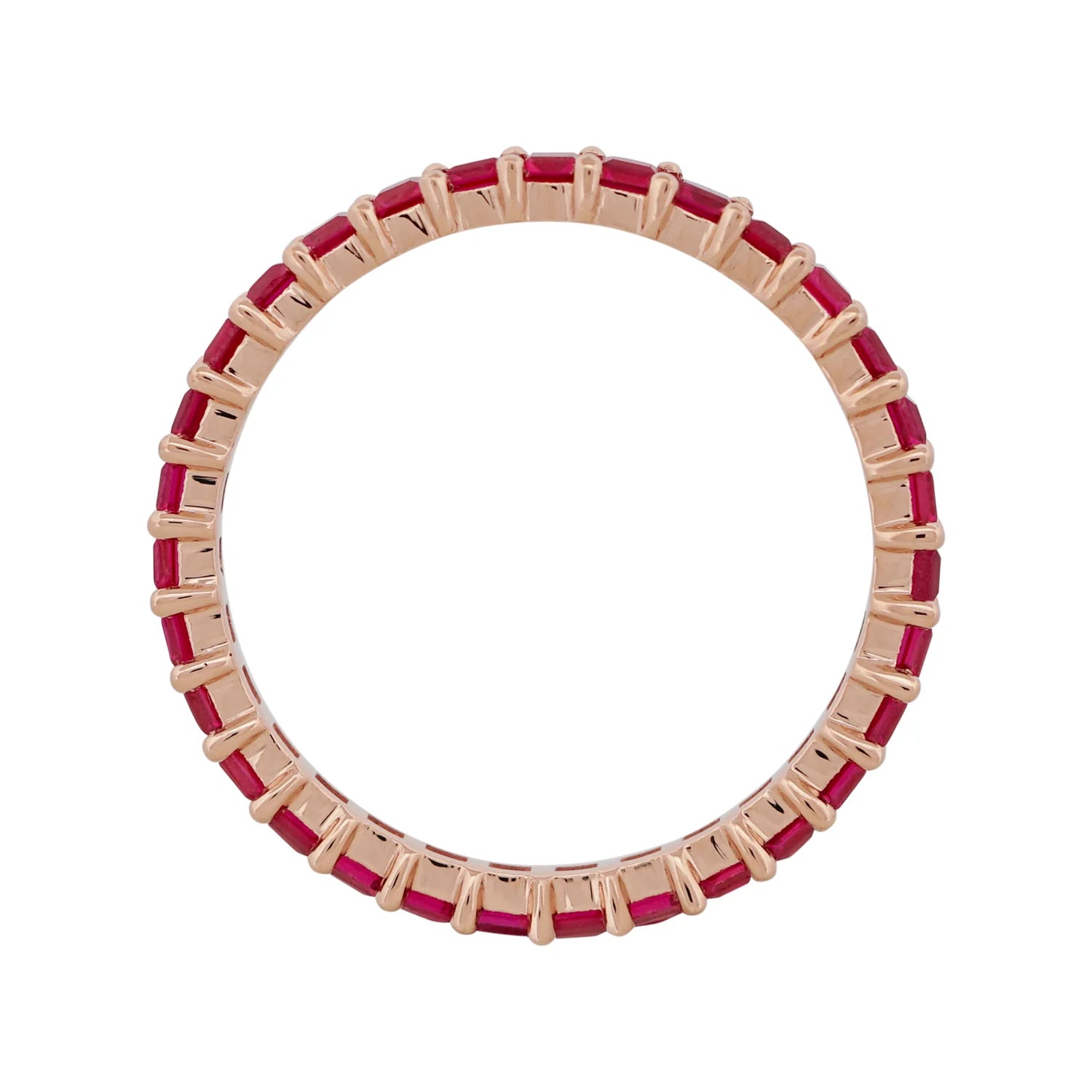 Round object with red and beige pattern on a white background