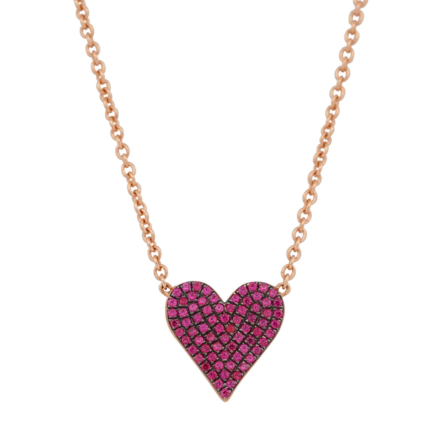 Signature Reversible Diamond & Gemstone Heart Pendant