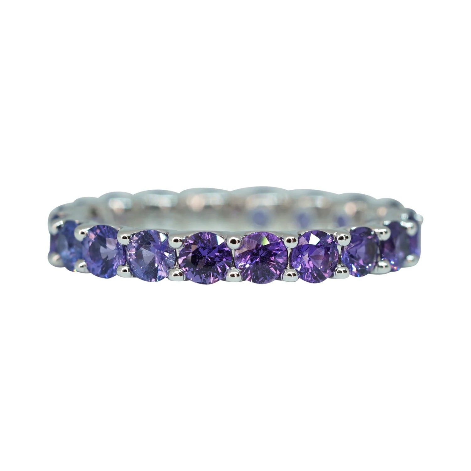 Ombre Lavender Sapphire Stack Ring