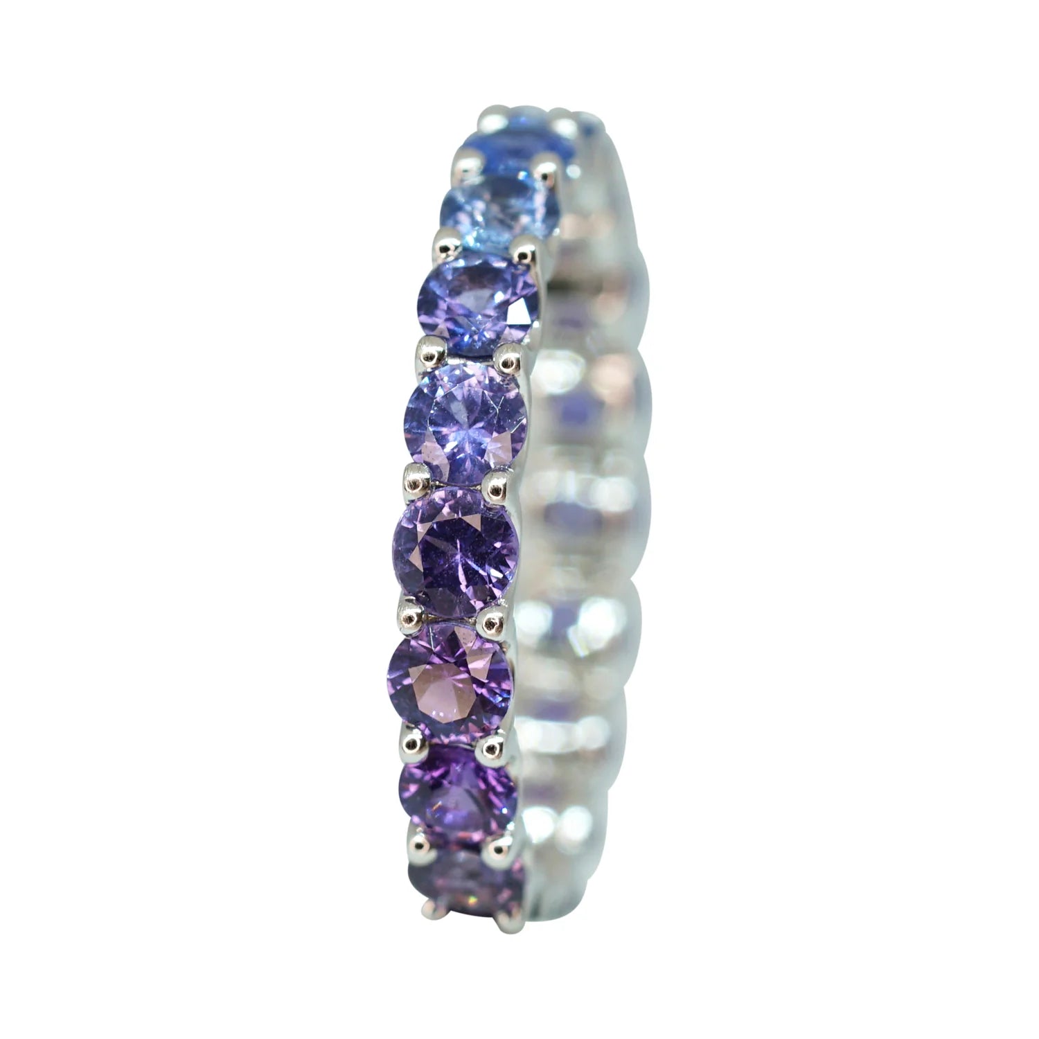 Ombre Lavender Sapphire Stack Ring
