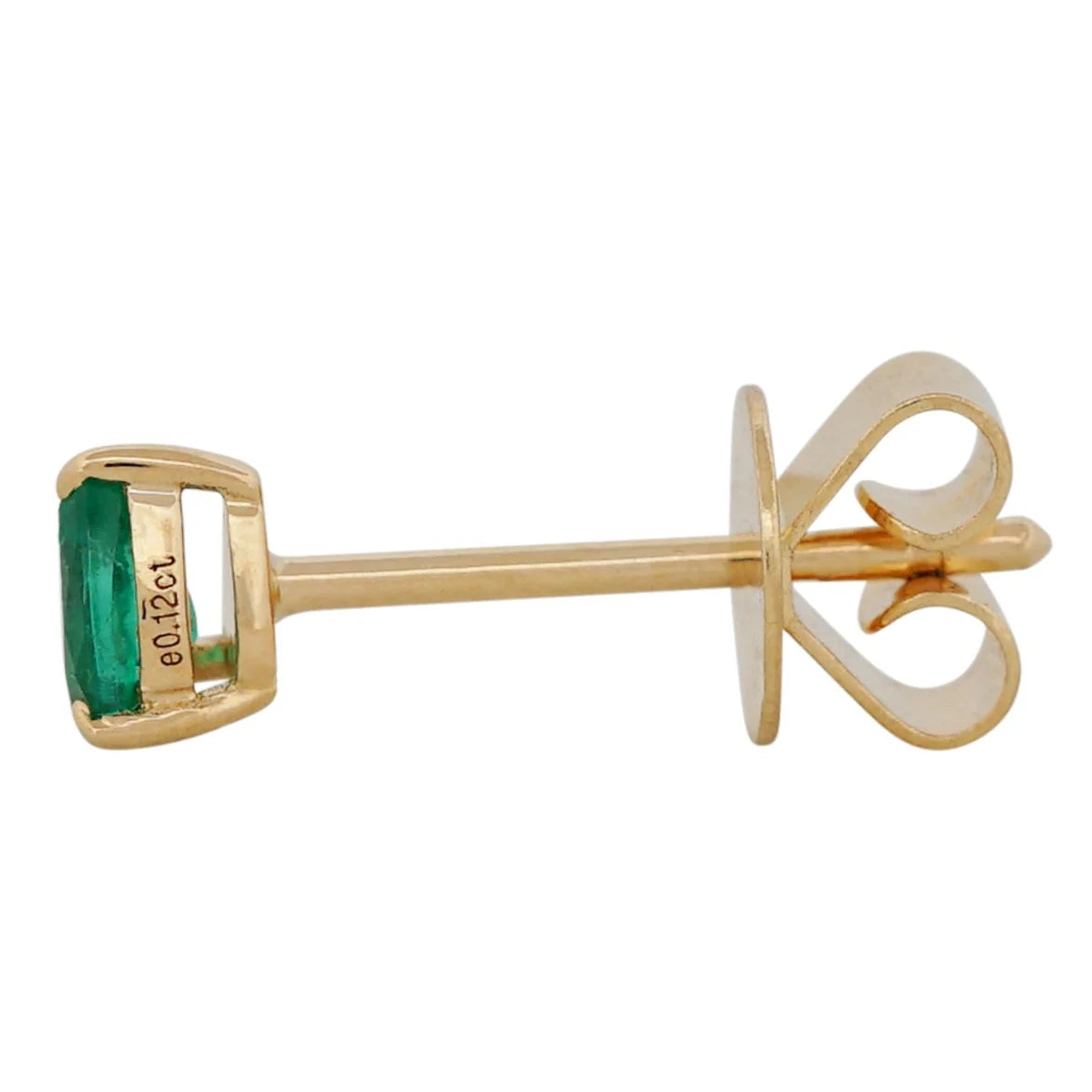 Pear Shape Emerald Stud Earrings