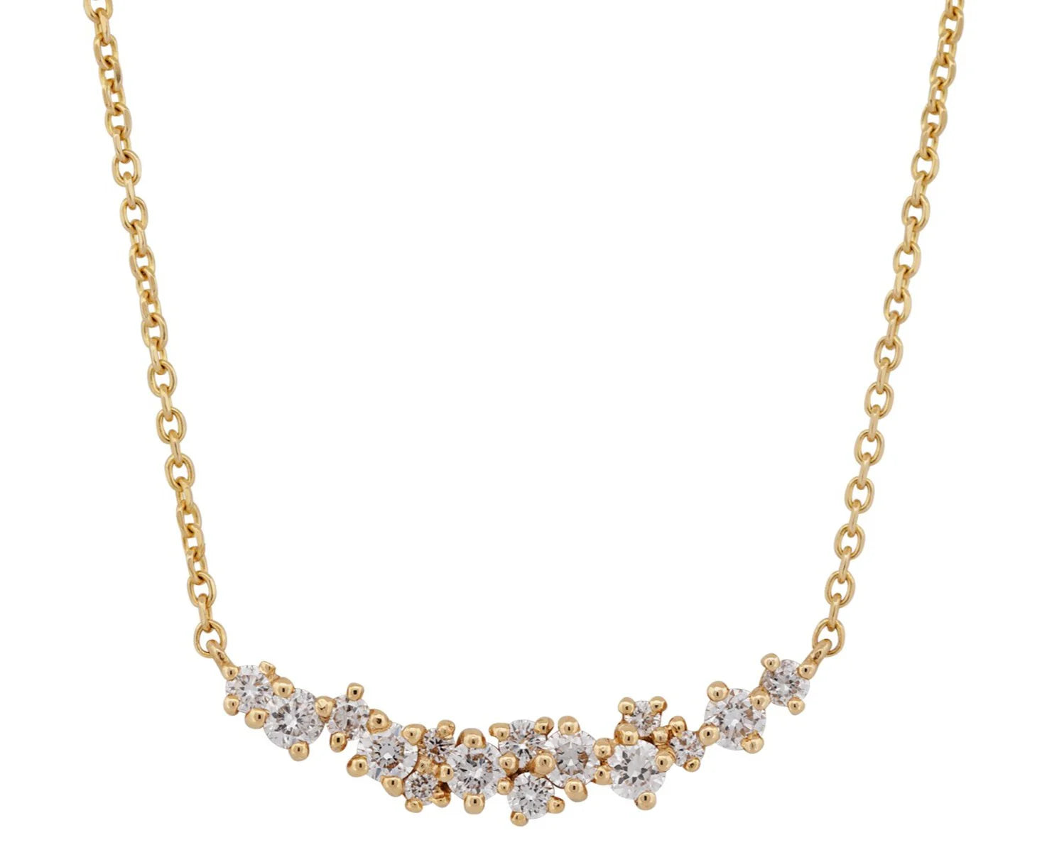 Diamond Cluster Necklace