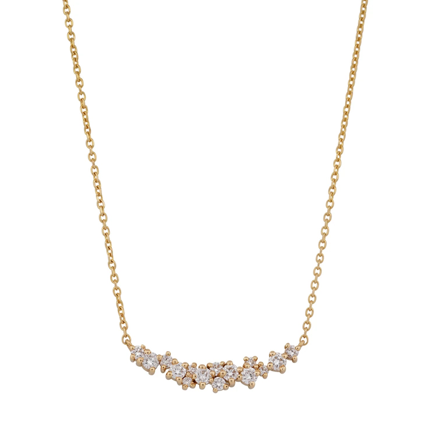 Diamond Cluster Necklace
