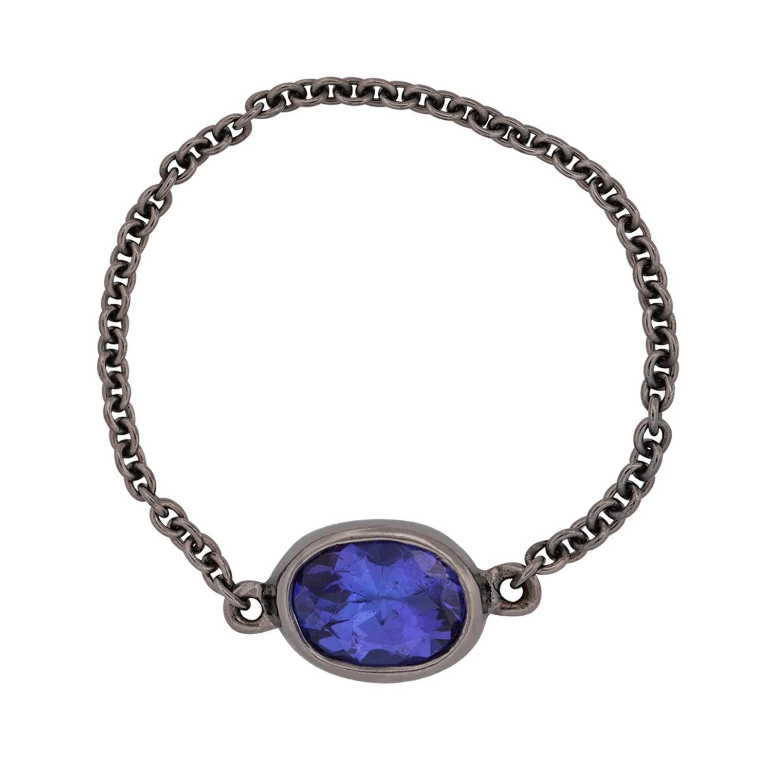Tanzanite Chain Ring