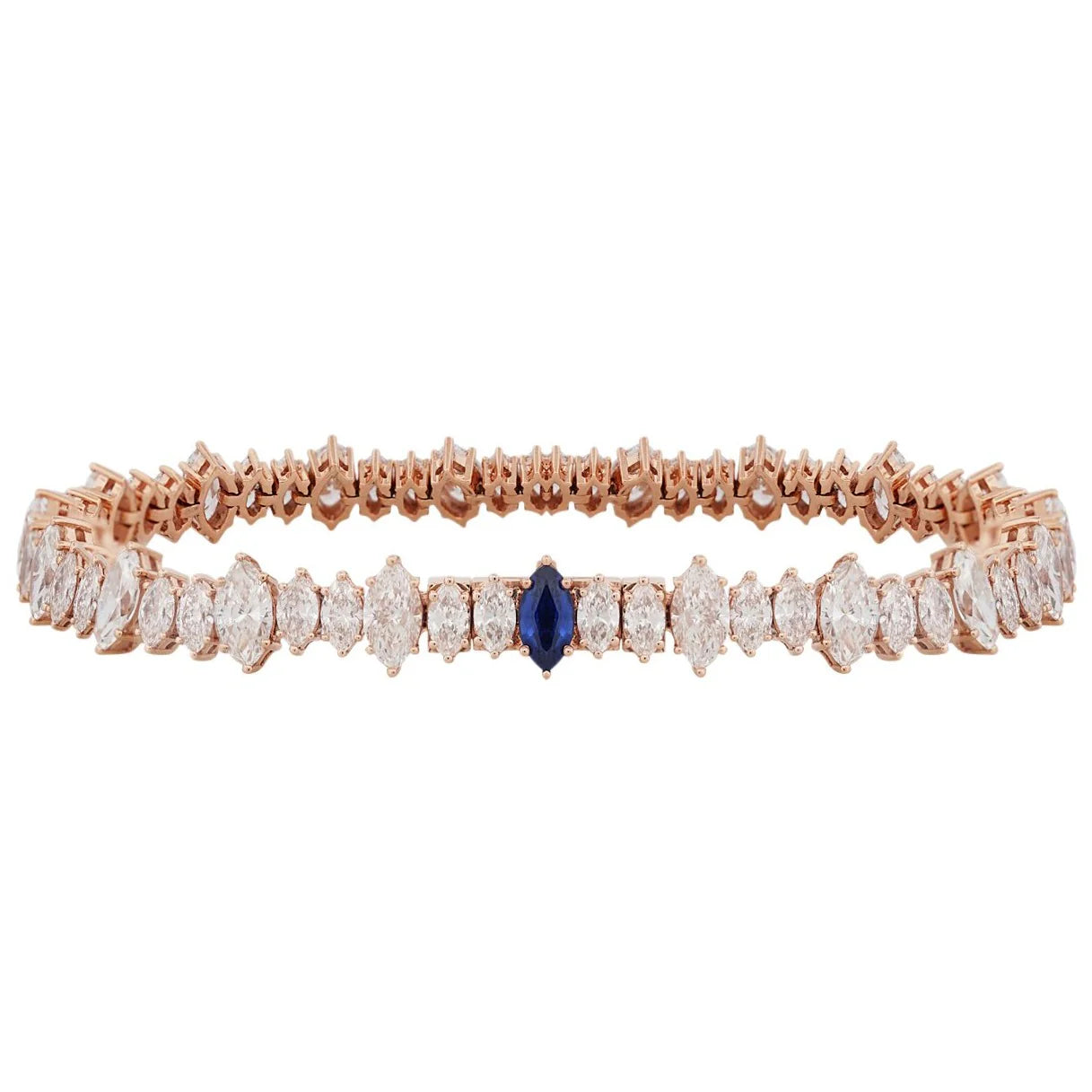 Marquise Cut Diamond Tennis Bracelet