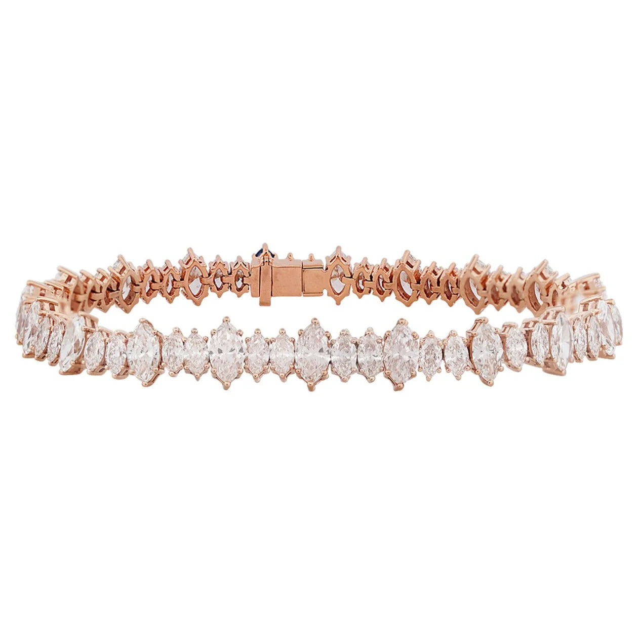 Marquise Cut Diamond Tennis Bracelet