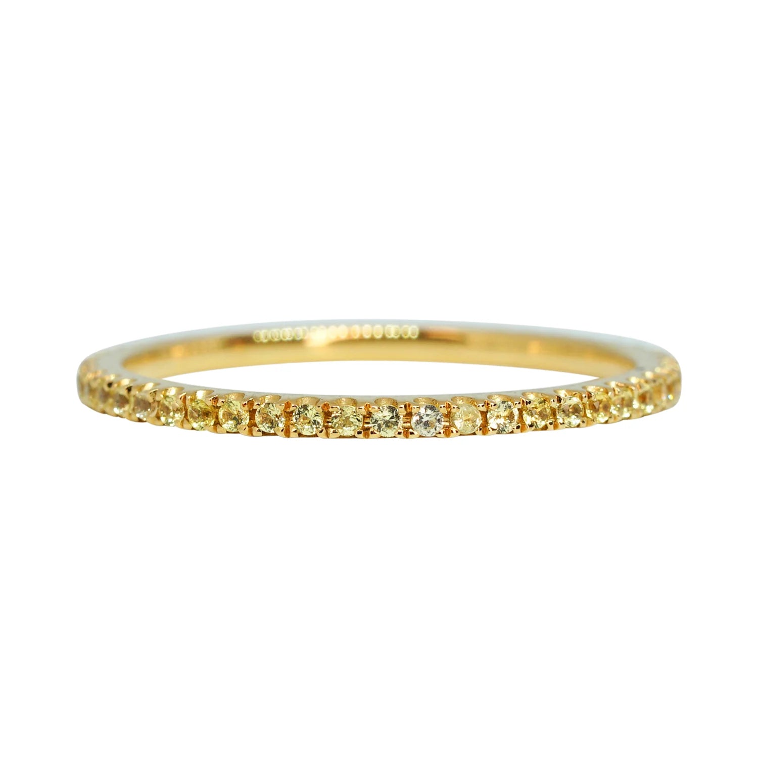 Yellow Sapphire Eternity Ring