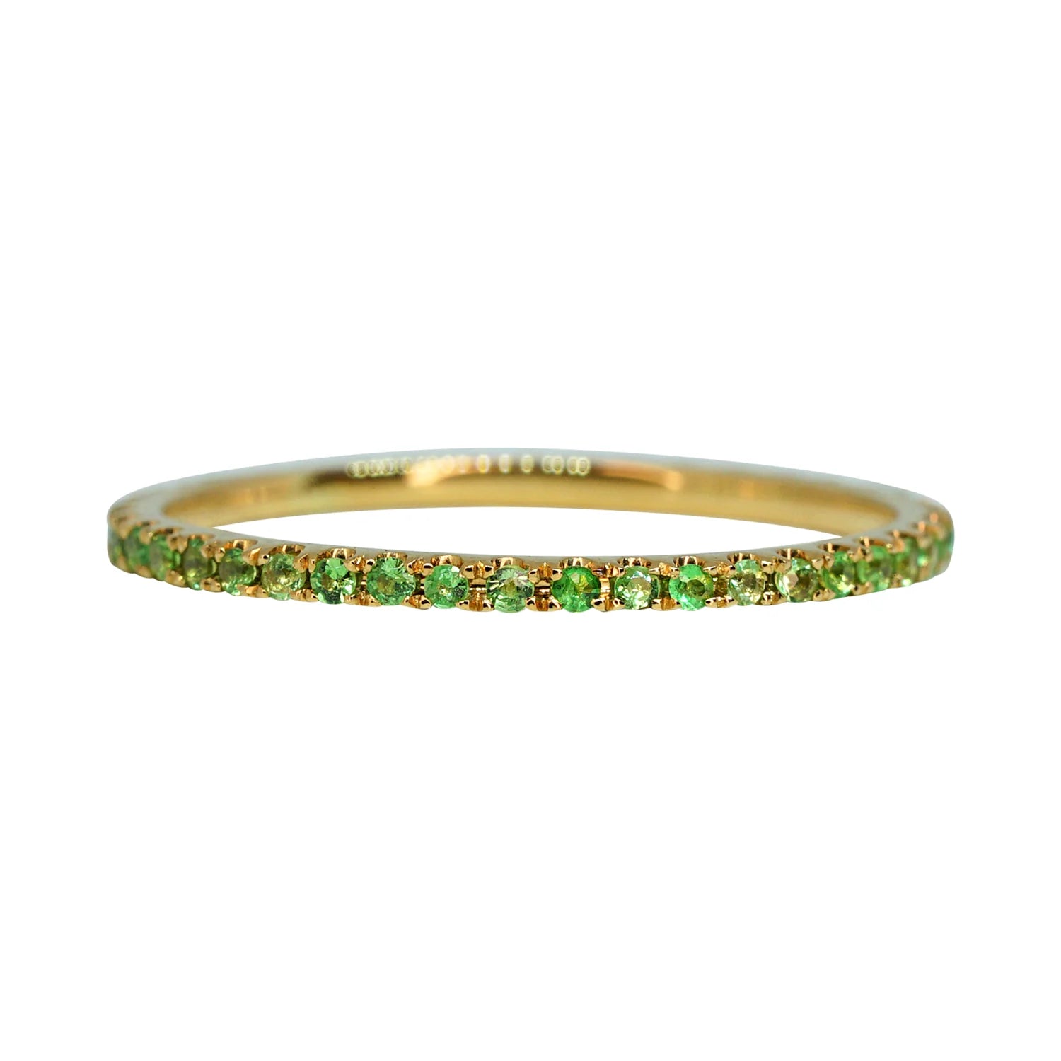 Tsavorite Garnet Eternity Ring