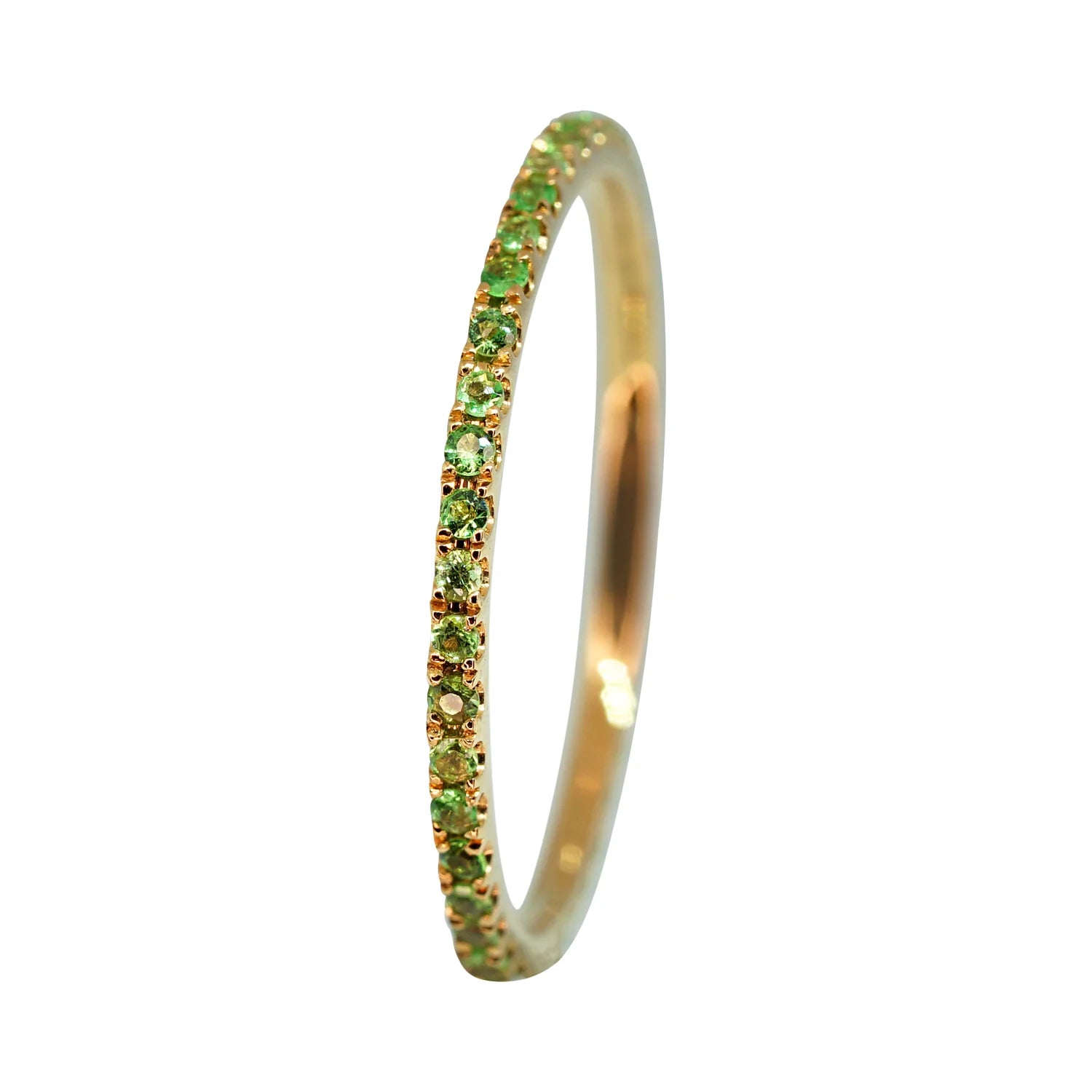 Tsavorite Garnet Eternity Ring