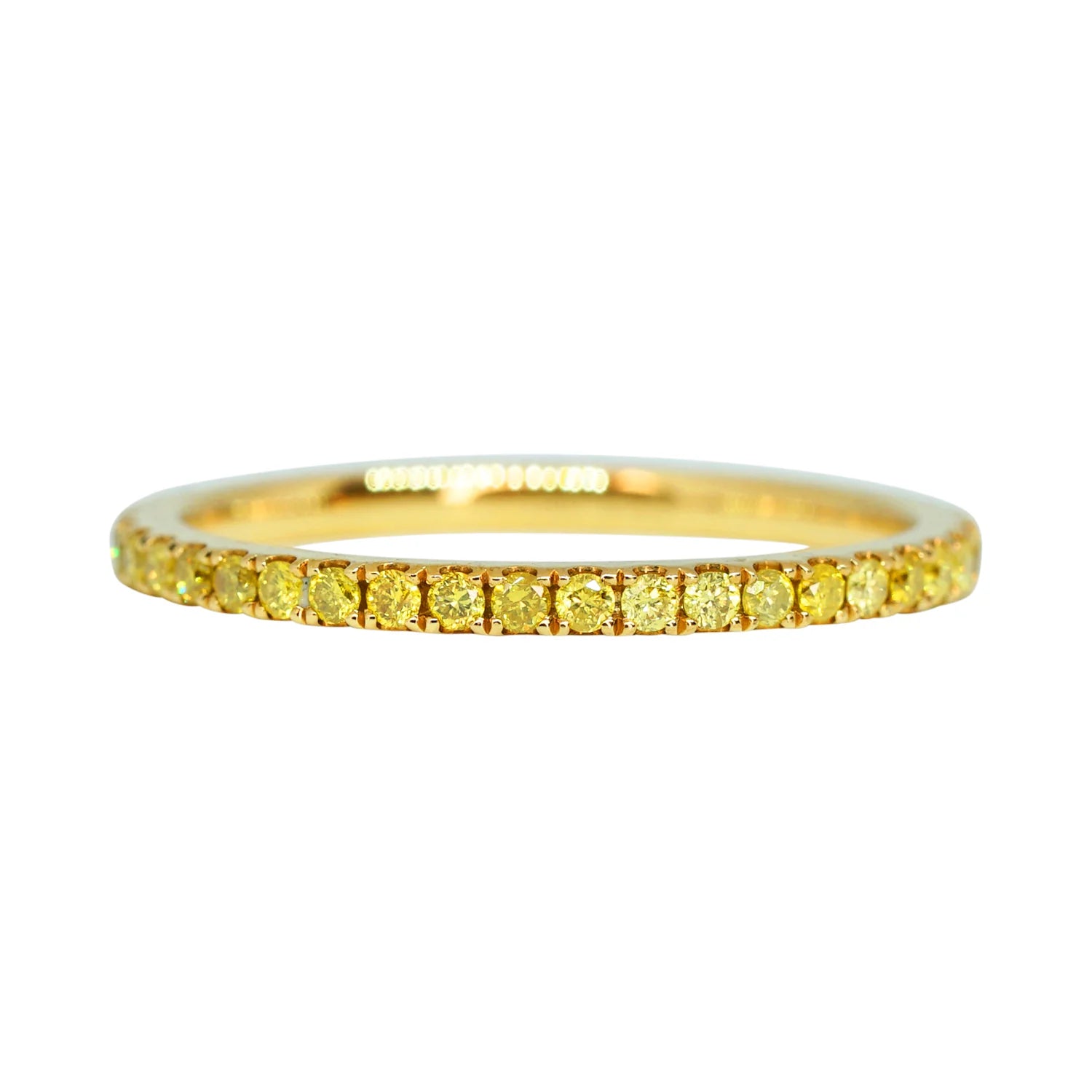 Vivid Yellow Diamond Eternity Ring