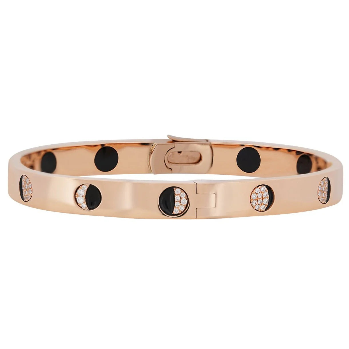 Diamond & Enamel Moonphase Bangle