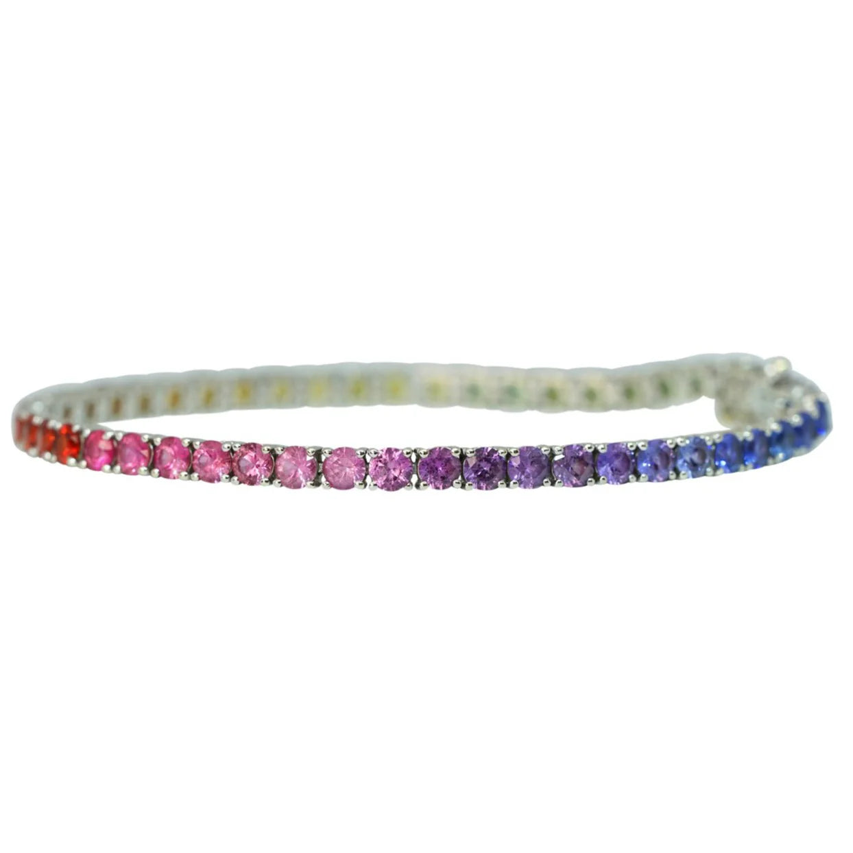 Multicolored beaded headband on a white background