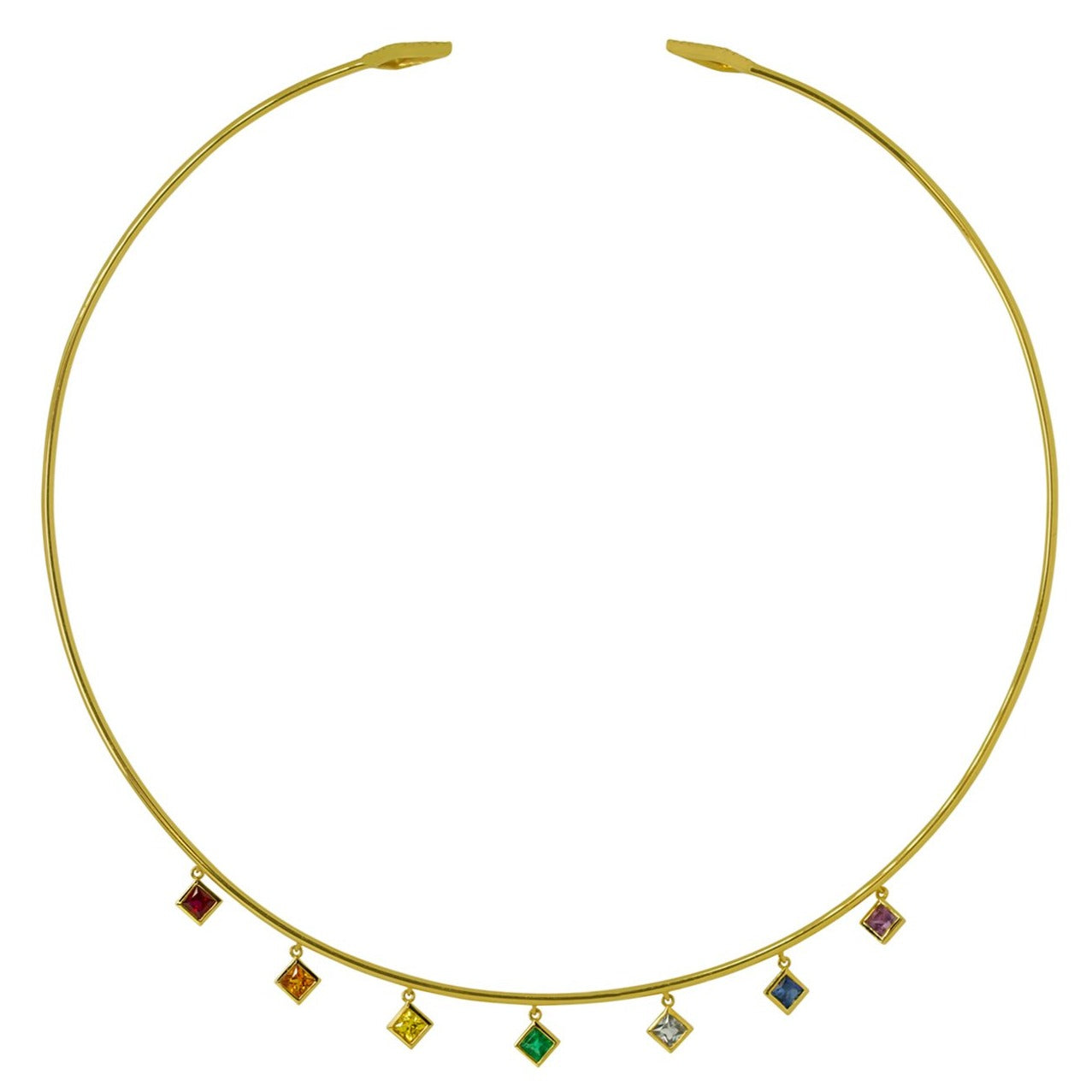 Chakra Princess Rainbow Gemstone Choker