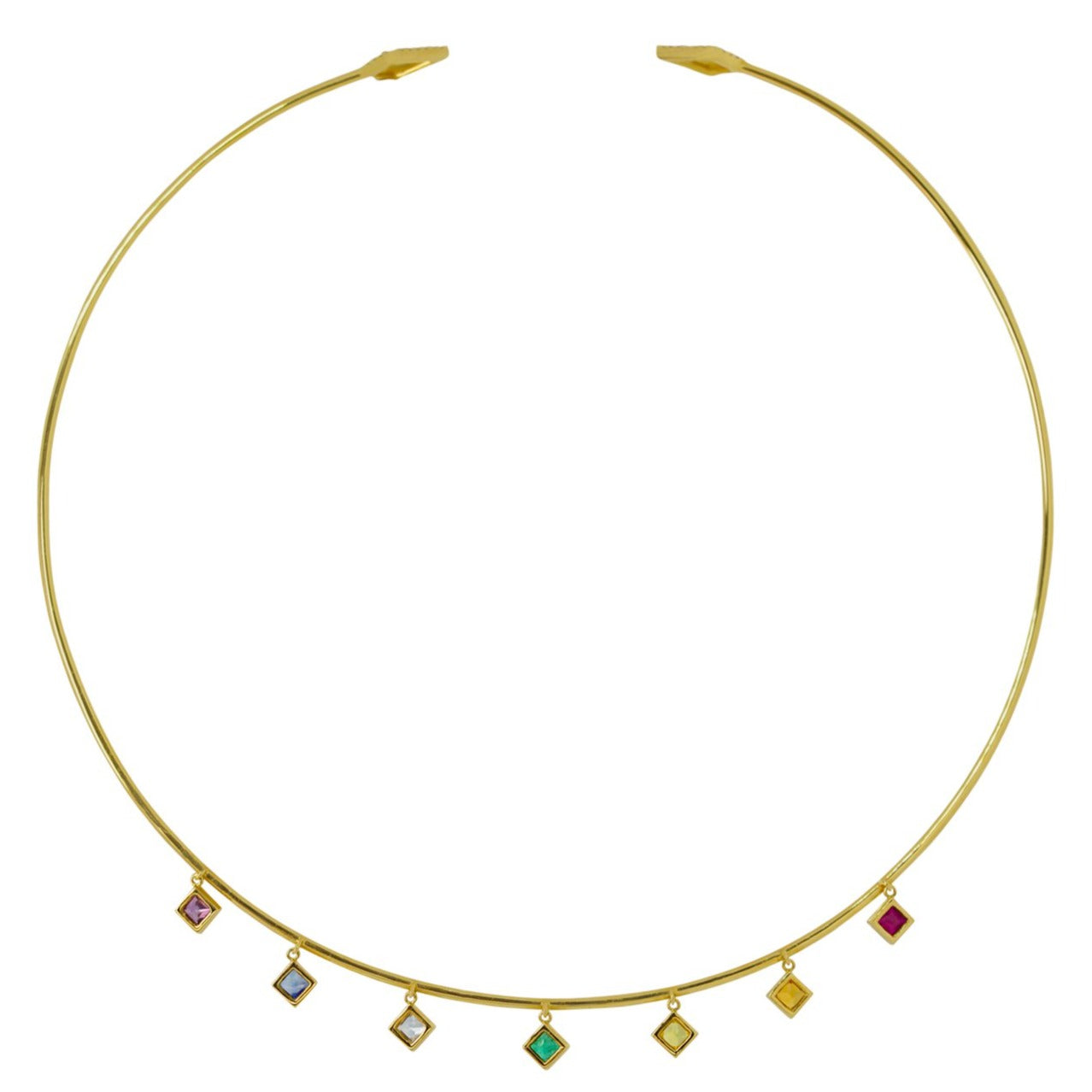 Chakra Princess Rainbow Gemstone Choker