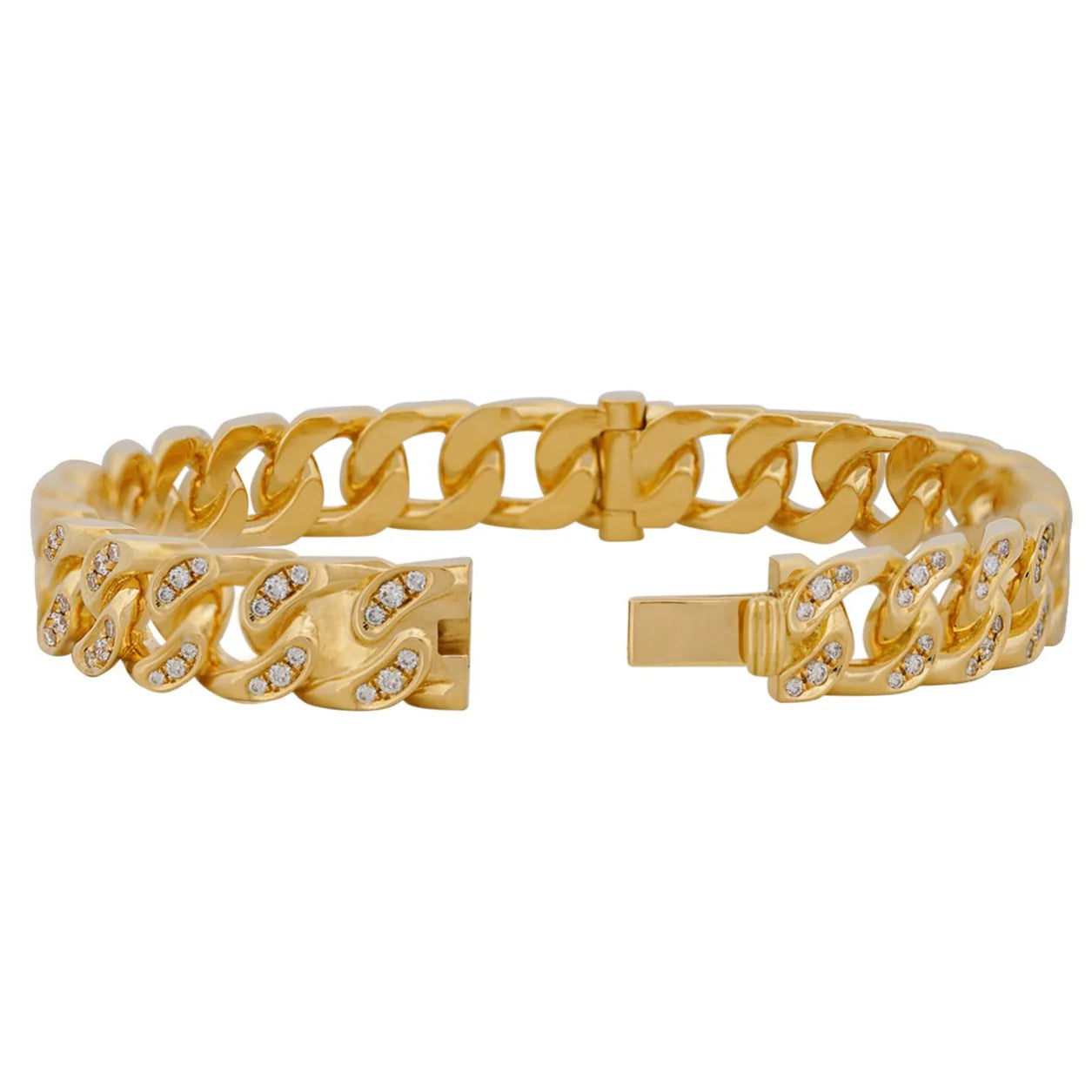 Cuban Link Diamond Bangle