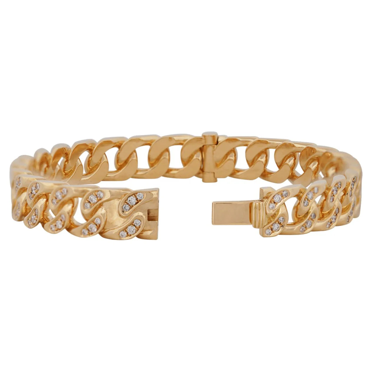 Cuban Link Diamond Bangle