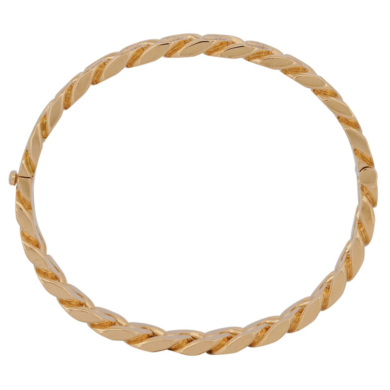 Cuban Link Diamond Bangle