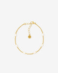 Portofino Delicate Freshwater Pearl Chain Bracelet in 18K Gold Vermeil by Handiora