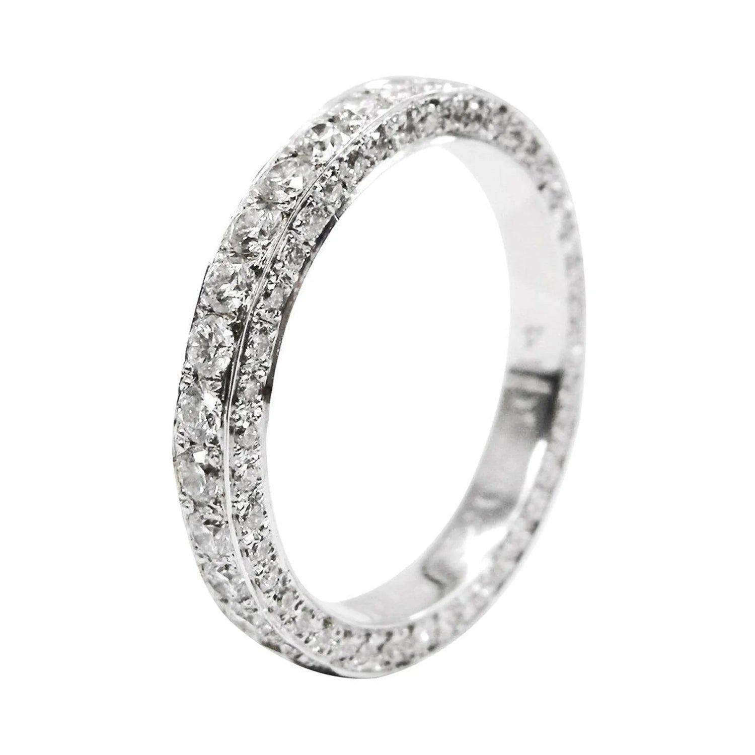 Signature Triple Edge Diamond Eternity Ring