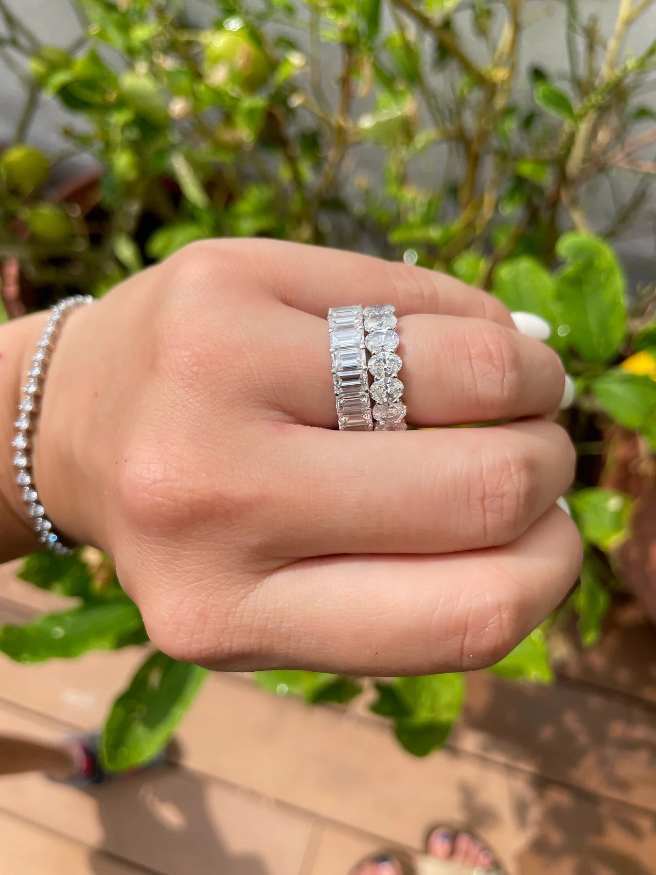 Oval Cut Diamond Eternity Ring