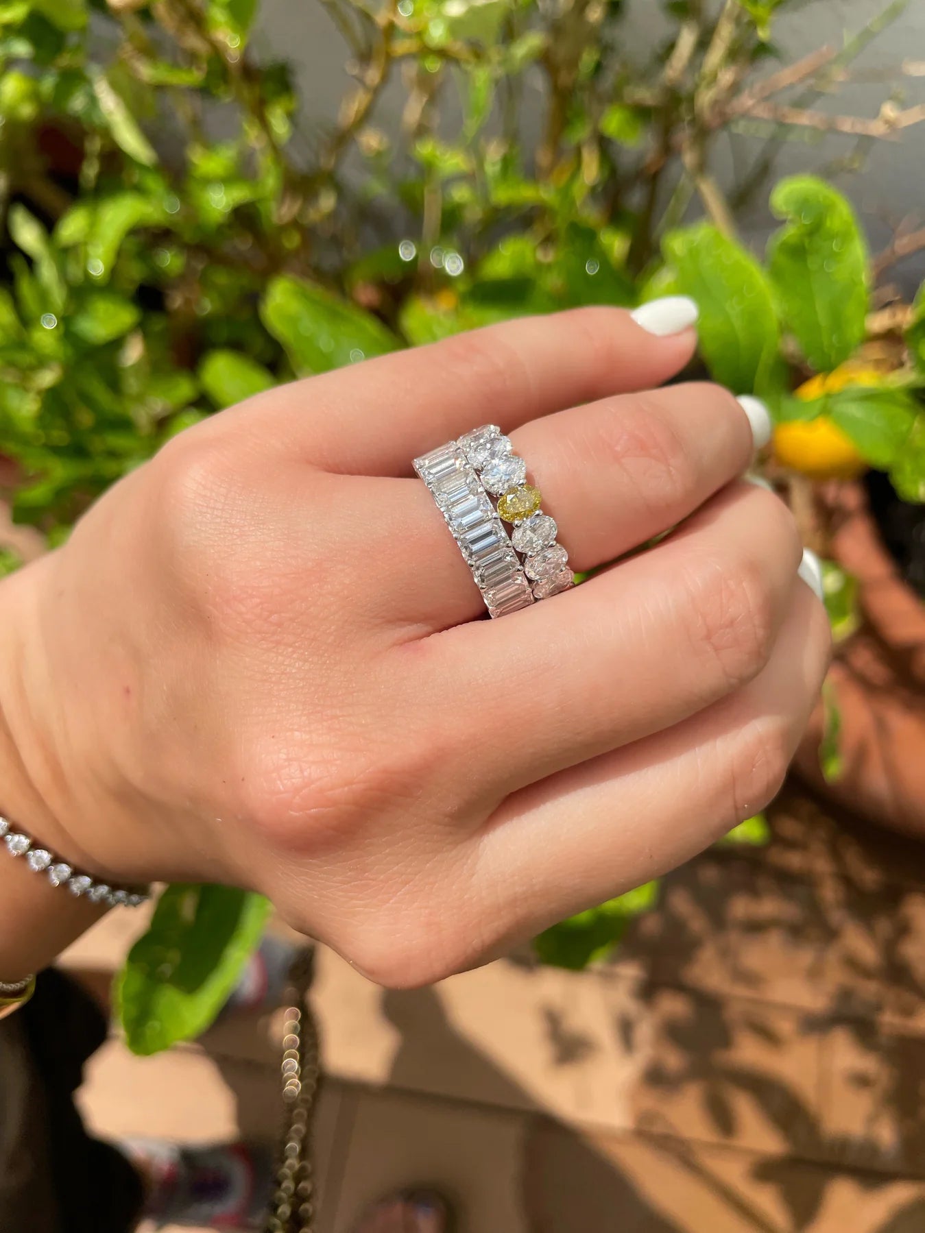 Oval Cut Diamond Eternity Ring