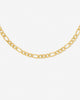 Monte Carlo Figaro Chain Choker Necklace in 18K Gold Vermeil by Handiora