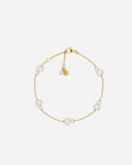 Merano Graduating Freshwater Pearl Bracelet in 18K Gold Vermeil by Handiora