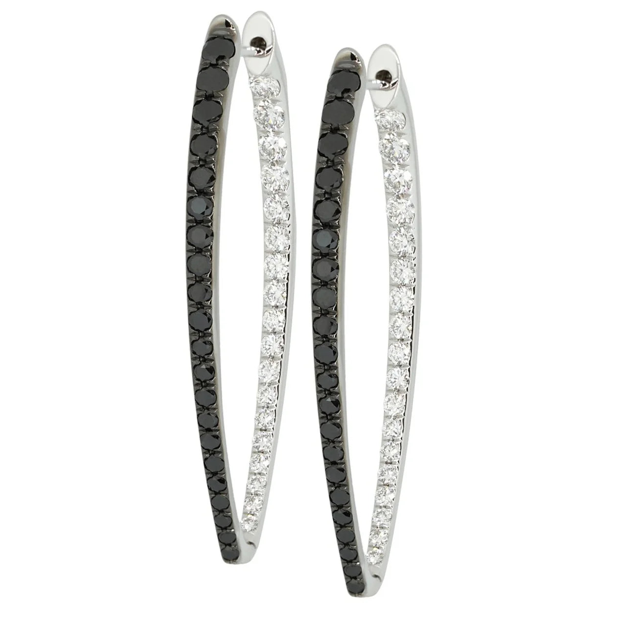 Diamond Ellipse Hoops
