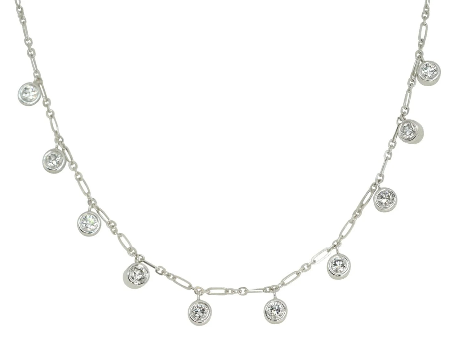 Diamond Droplet Necklace