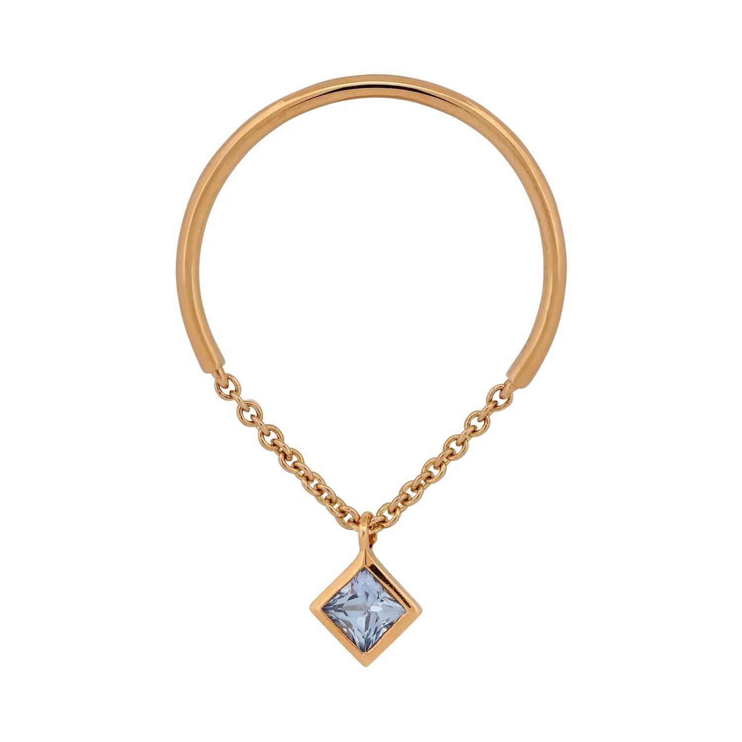 Chakra Princess Sky Blue Sapphire Ring