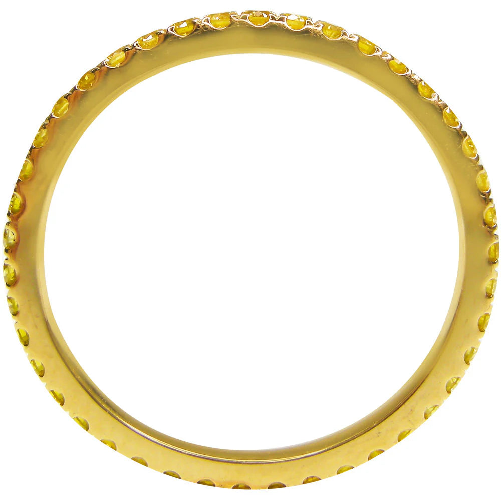 Vivid Yellow Diamond Eternity Ring
