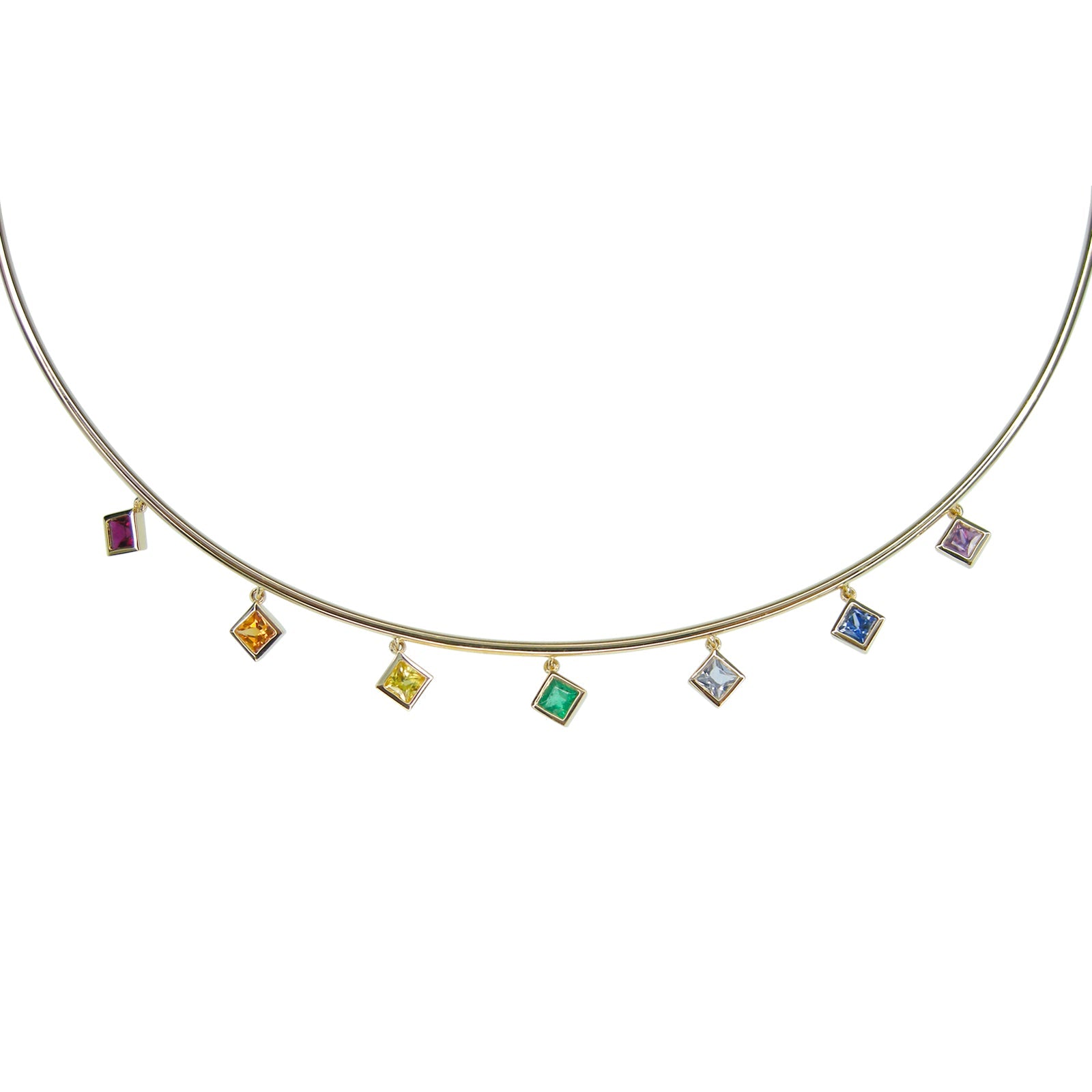 Chakra Princess Rainbow Gemstone Choker