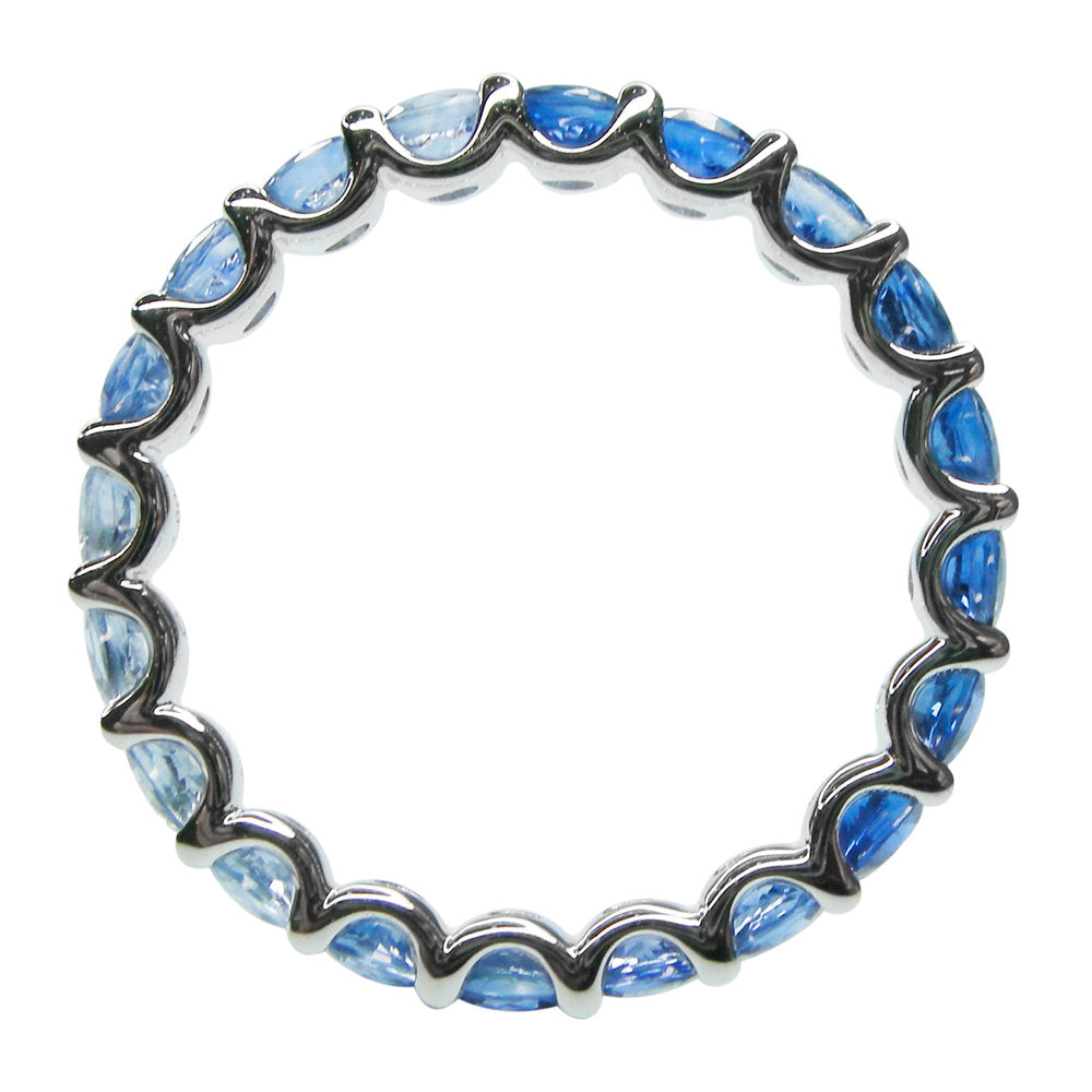 Ombre Blue Sapphire Stack Ring