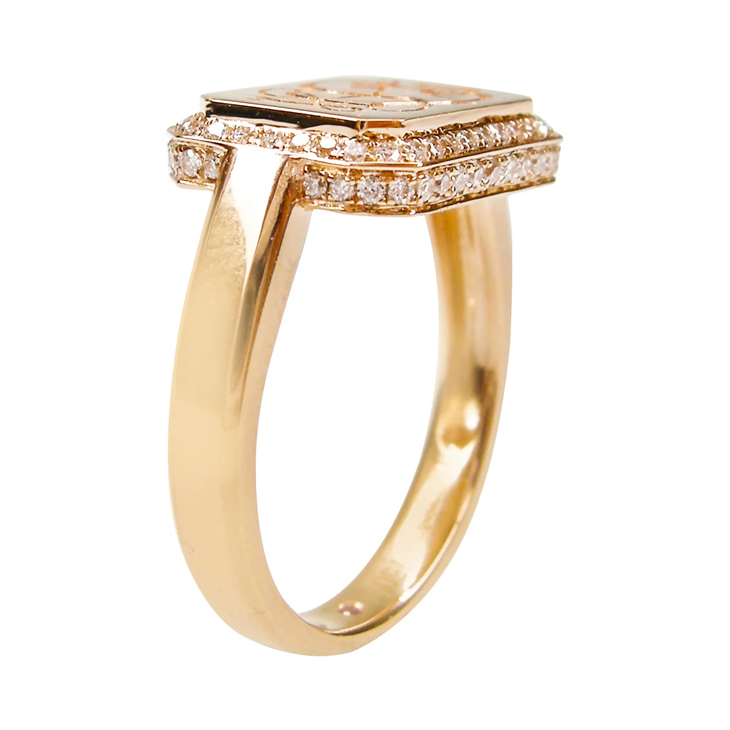 Signature Diamond Signet Ring