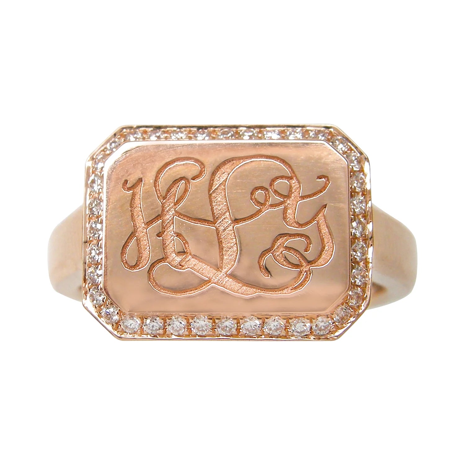 Signature Diamond Signet Ring