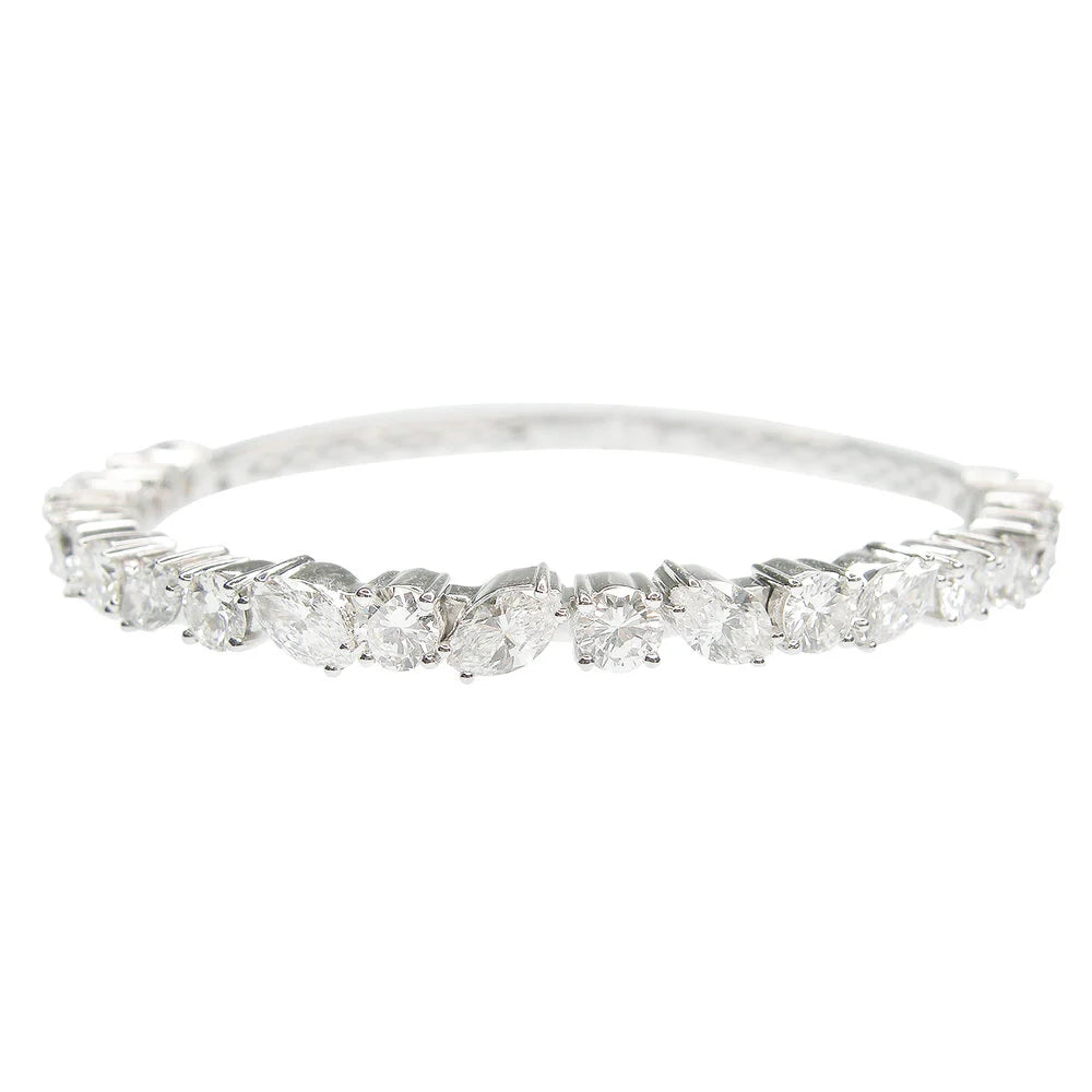 Multi-shape Marquise & Round Brilliant Diamond Bracelet