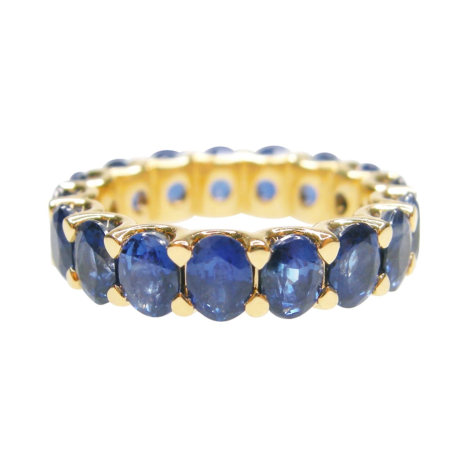 Oval Cut Sapphire Eternity Ring