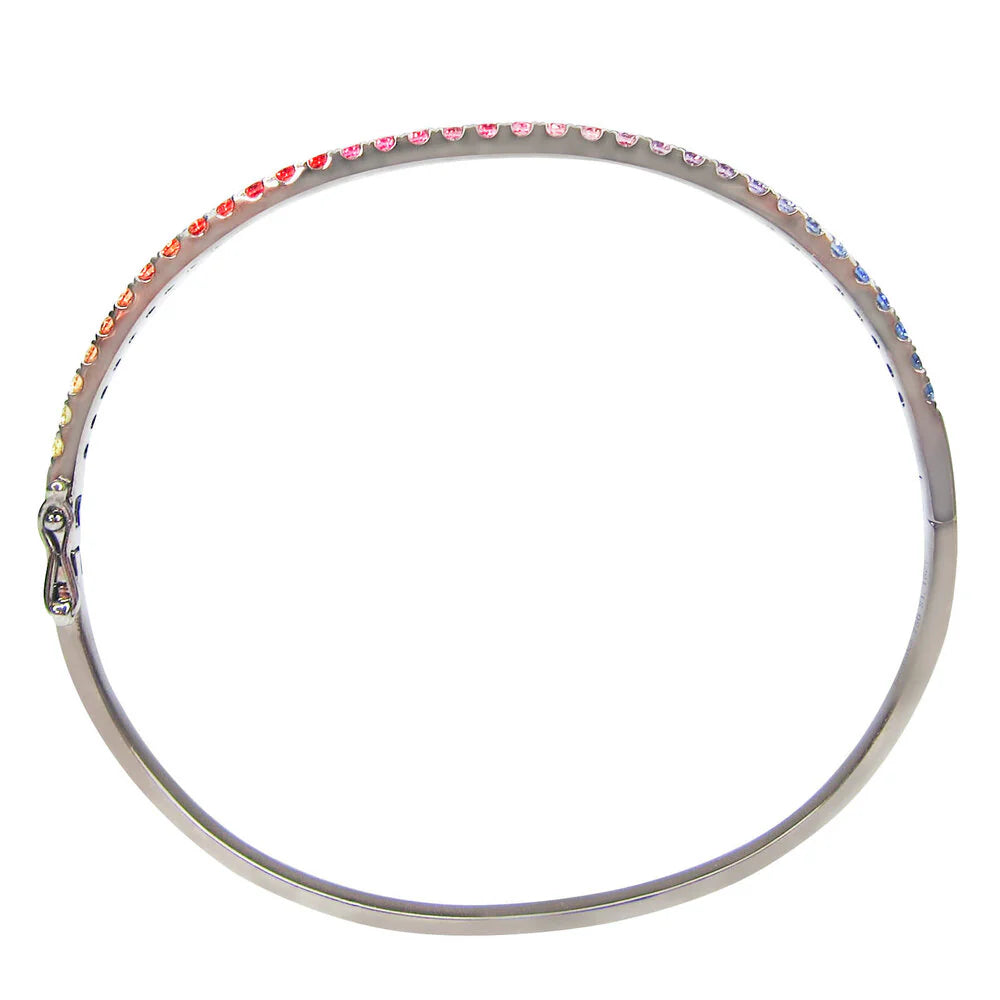 Circular embroidery hoop with colorful beads on a white background