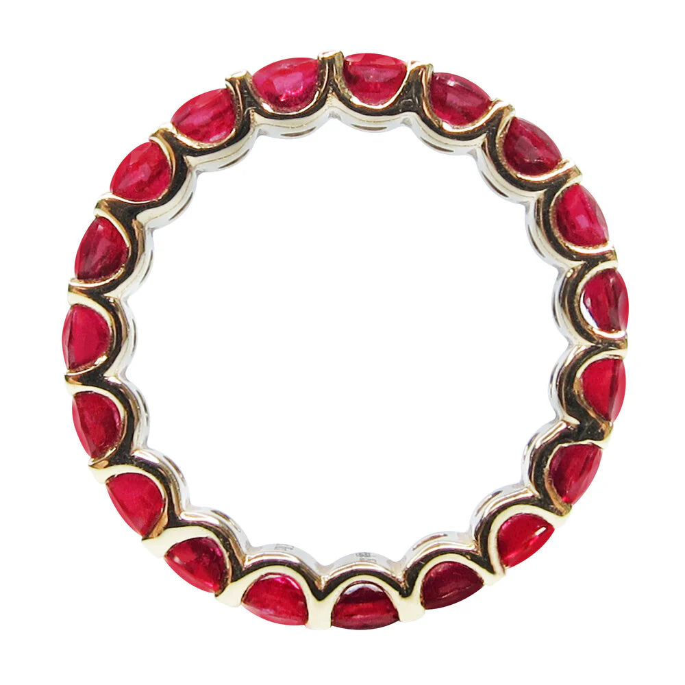 Oval Cut Ruby Eternity Ring