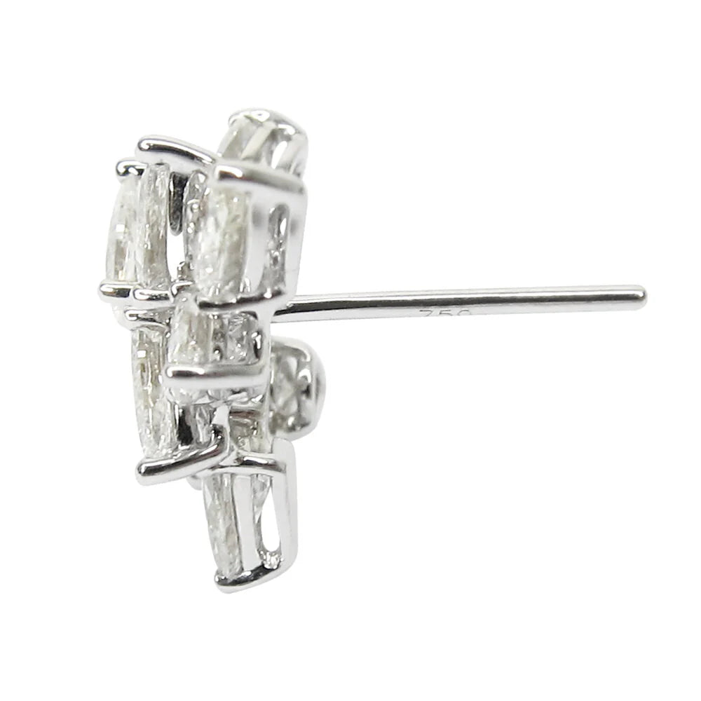 Large Diamond Cluster Earrings