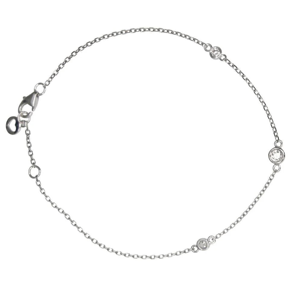 Classic 3 Diamond Bracelet