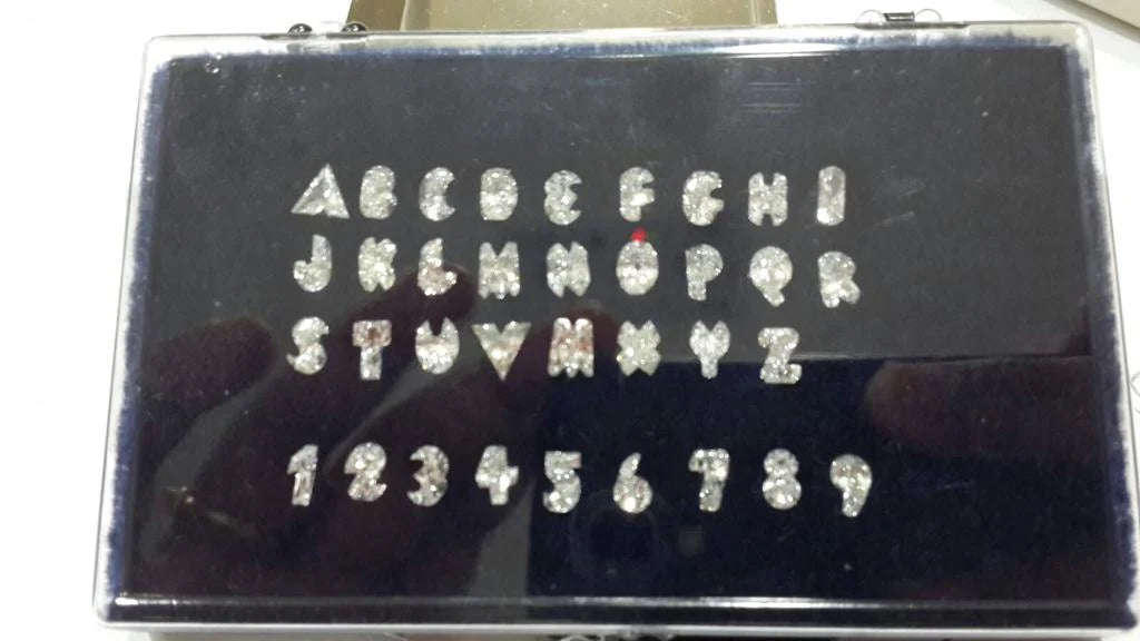 Bubble Bezel Diamond Letter Pendant