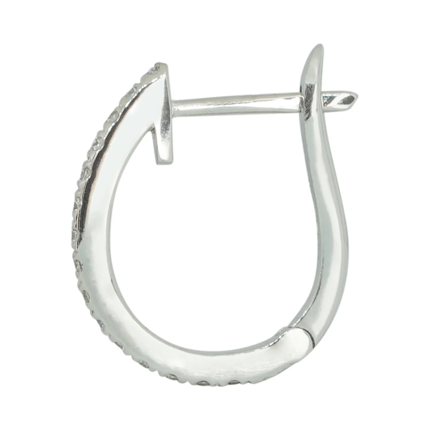 Classic Diamond Hoop Earrings