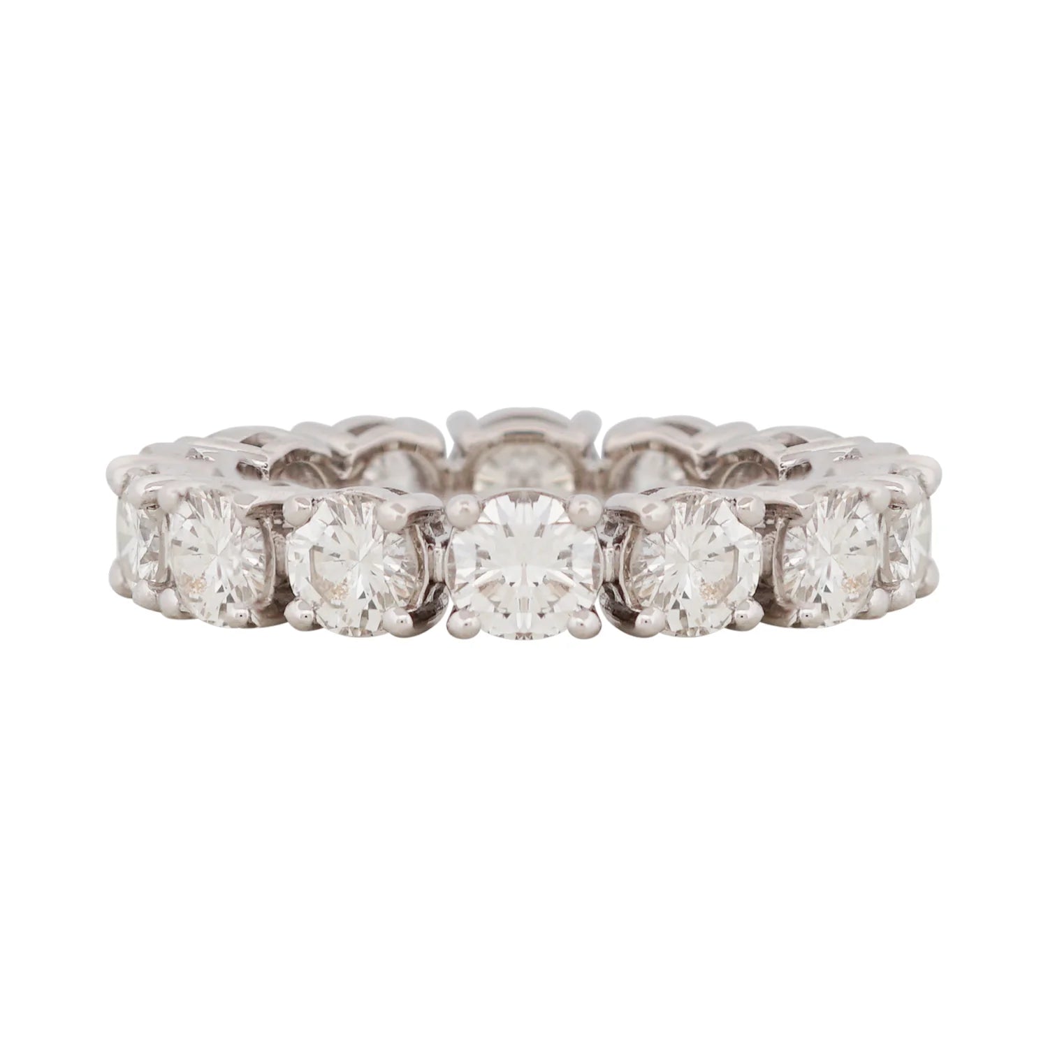Enlarged Setting Round Diamond Eternity Ring